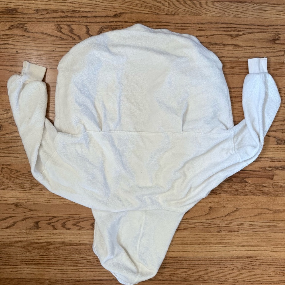 Free People Ottoman Slouchy Tunic Hoodie — Ivory — Size S - Picture 3 of 4